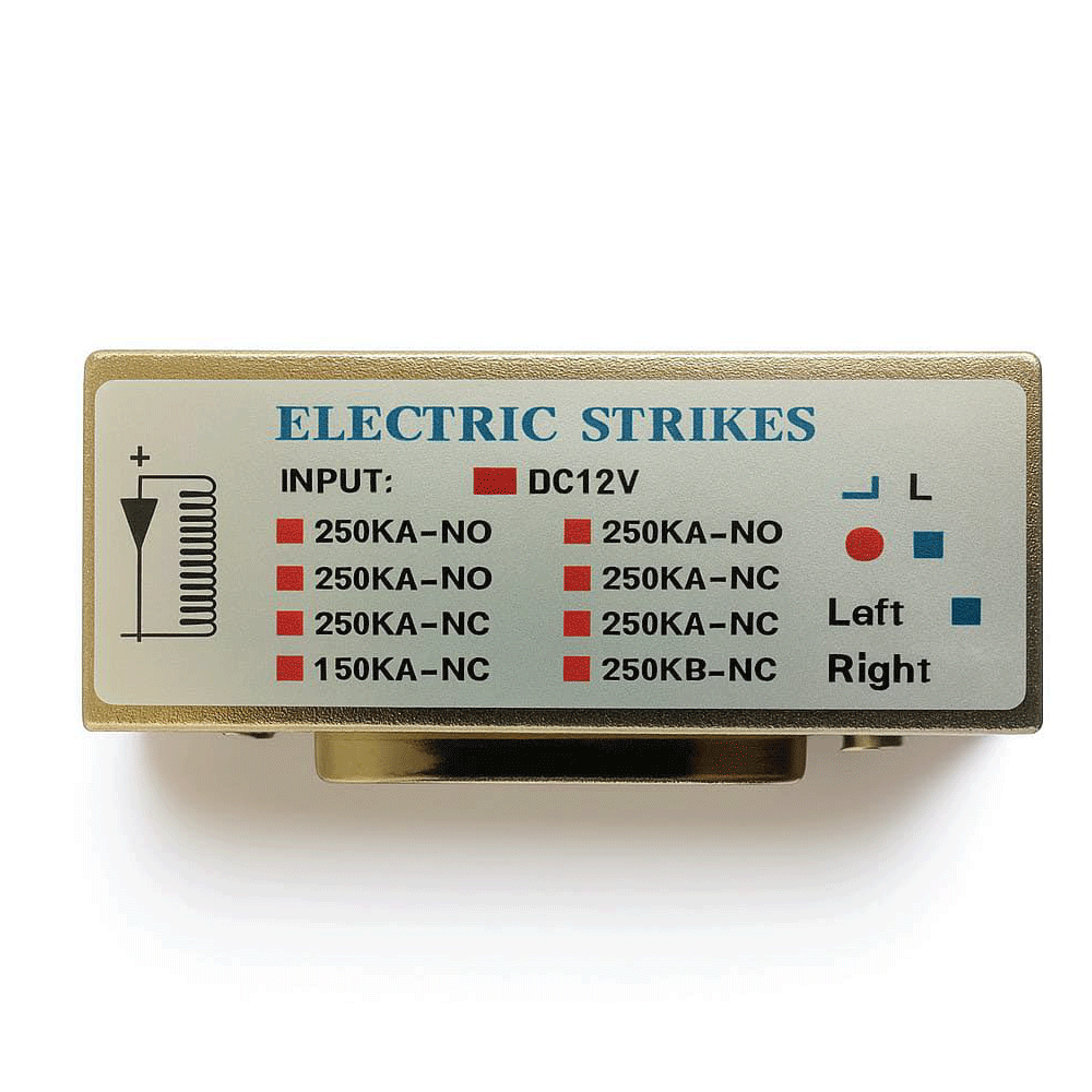 Electric strike release mechanism for chute door